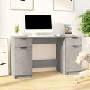 vidaXL Bureau met bijzetkast bewerkt hout wit