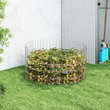 vidaXL Compostbak Ø50x50 cm gegalvaniseerd staal