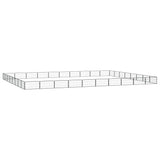 vidaXL Hondenkennel 4 panelen 100x50 cm gepoedercoat staal zwart