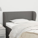 vidaXL Headboard with Wings 83x23x78/88 cm Fabric Light Grey