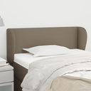 vidaXL Headboard with Wings 83x23x78/88 cm Fabric Light Grey