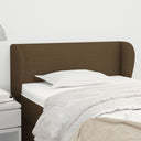 vidaXL Headboard with Wings 83x23x78/88 cm Fabric Light Grey
