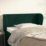 vidaXL Hoofdbord met randen 83x23x78/88 cm fluweel lichtgrijs