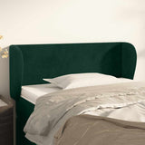 vidaXL Hoofdbord met randen 83x23x78/88 cm fluweel lichtgrijs