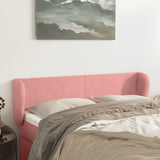 vidaXL Hoofdbord met randen 83x23x78/88 cm fluweel lichtgrijs