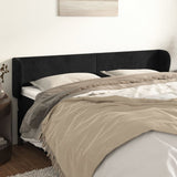 vidaXL Hoofdbord met randen 83x23x78/88 cm fluweel lichtgrijs