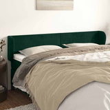 vidaXL Hoofdbord met randen 83x23x78/88 cm fluweel lichtgrijs