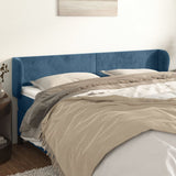 vidaXL Hoofdbord met randen 83x23x78/88 cm fluweel lichtgrijs