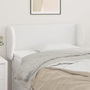 vidaXL Headboard with Edges 83x23x78/88 cm Faux Leather Black