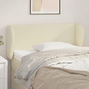 vidaXL Headboard with Edges 83x23x78/88 cm Faux Leather Black
