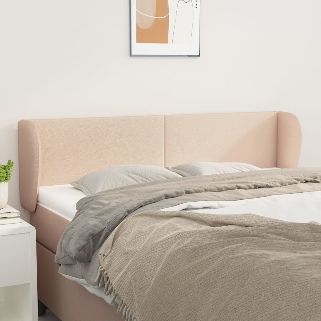 vidaXL Headboard with Edges 83x23x78/88 cm Faux Leather Black