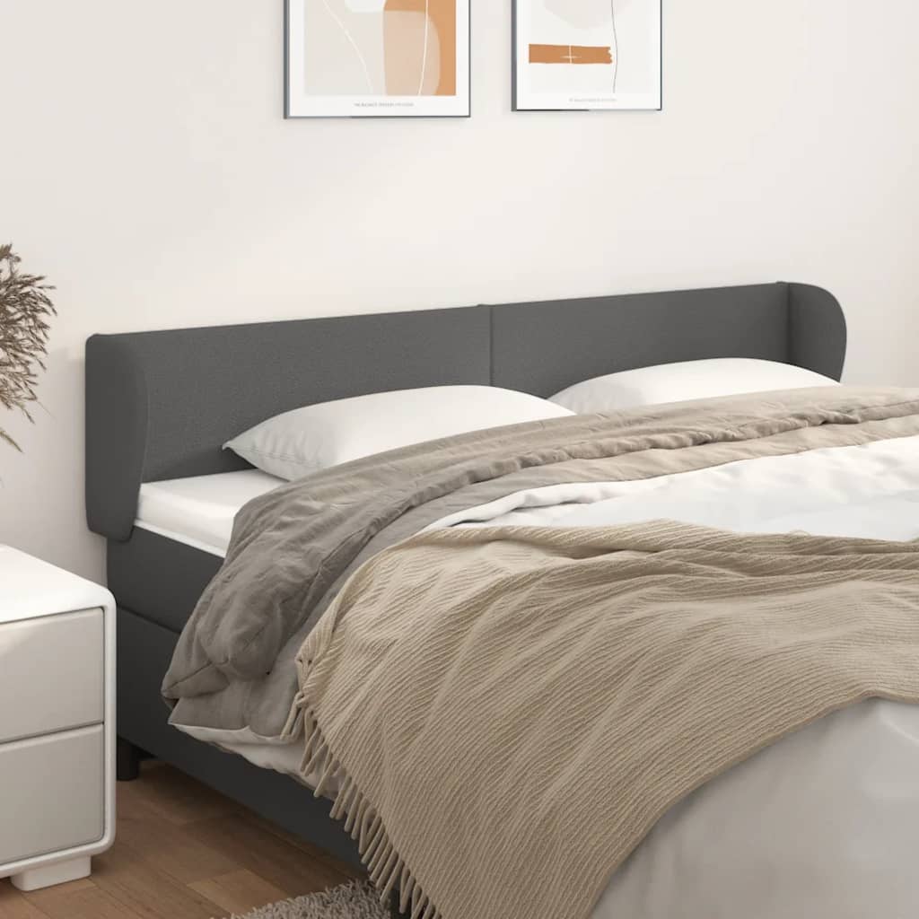 vidaXL Headboard with Edges 83x23x78/88 cm Faux Leather Black