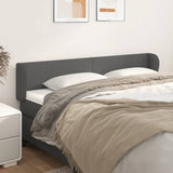 vidaXL Headboard with Edges 83x23x78/88 cm Faux Leather Black