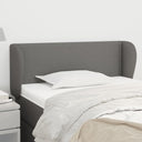 vidaXL Headboard with Wings 83x23x78/88 cm Fabric Light Grey