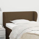 vidaXL Headboard with Wings 83x23x78/88 cm Fabric Light Grey