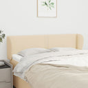 vidaXL Headboard with Wings 83x23x78/88 cm Fabric Light Grey