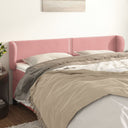 vidaXL Headboard with Edges 83x23x78/88 cm Velvet Light Grey