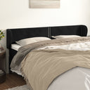 vidaXL Headboard with Edges 83x23x78/88 cm Velvet Light Grey