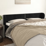 vidaXL Hoofdbord met randen 83x23x78/88 cm fluweel lichtgrijs