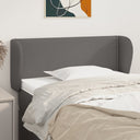 vidaXL Headboard with Edges 83x23x78/88 cm Faux Leather Black