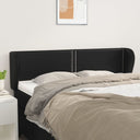 vidaXL Headboard with Edges 83x23x78/88 cm Faux Leather Black