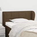 vidaXL Headboard with Wings 83x23x78/88 cm Fabric Light Grey