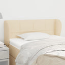 vidaXL Headboard with Wings 83x23x78/88 cm Fabric Light Grey
