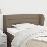 vidaXL Hoofdbord met randen 83x23x78/88 cm stof lichtgrijs