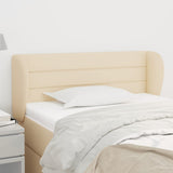 vidaXL Hoofdbord met randen 83x23x78/88 cm stof lichtgrijs