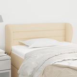 vidaXL Hoofdbord met randen 83x23x78/88 cm stof lichtgrijs