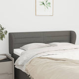 vidaXL Hoofdbord met randen 83x23x78/88 cm stof lichtgrijs