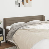 vidaXL Hoofdbord met randen 83x23x78/88 cm stof lichtgrijs