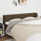 vidaXL Hoofdbord met randen 83x23x78/88 cm stof lichtgrijs