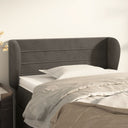 vidaXL Headboard with Edges 83x23x78/88 cm Velvet Light Grey