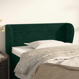 vidaXL Hoofdbord met randen 83x23x78/88 cm fluweel lichtgrijs