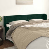 vidaXL Hoofdbord met randen 83x23x78/88 cm fluweel lichtgrijs