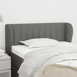 vidaXL Hoofdbord met randen 83x23x78/88 cm stof lichtgrijs