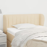 vidaXL Hoofdbord met randen 83x23x78/88 cm stof lichtgrijs