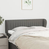 vidaXL Hoofdbord met randen 83x23x78/88 cm stof lichtgrijs