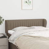 vidaXL Hoofdbord met randen 83x23x78/88 cm stof lichtgrijs