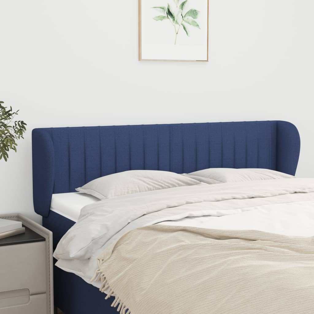 vidaXL Hoofdbord met randen 83x23x78/88 cm stof lichtgrijs