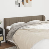 vidaXL Hoofdbord met randen 83x23x78/88 cm stof lichtgrijs