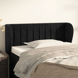 vidaXL Hoofdbord met randen 83x23x78/88 cm fluweel lichtgrijs
