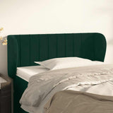vidaXL Hoofdbord met randen 83x23x78/88 cm fluweel lichtgrijs