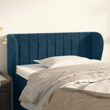 vidaXL Hoofdbord met randen 83x23x78/88 cm fluweel lichtgrijs