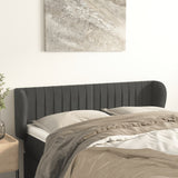 vidaXL Hoofdbord met randen 83x23x78/88 cm fluweel lichtgrijs