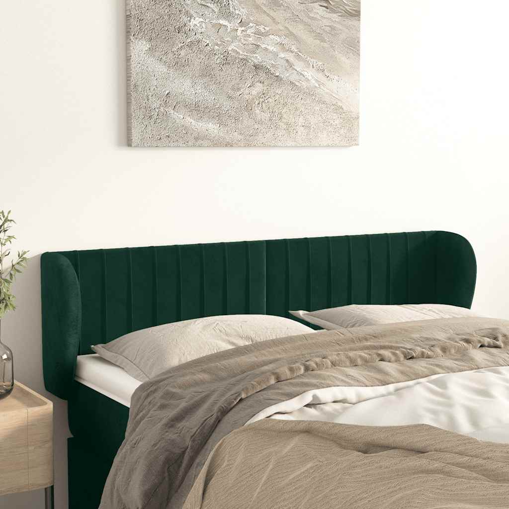 vidaXL Hoofdbord met randen 83x23x78/88 cm fluweel lichtgrijs