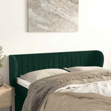 vidaXL Hoofdbord met randen 83x23x78/88 cm fluweel lichtgrijs