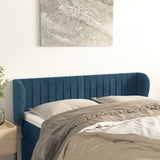 vidaXL Hoofdbord met randen 83x23x78/88 cm fluweel lichtgrijs