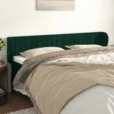 vidaXL Hoofdbord met randen 83x23x78/88 cm fluweel lichtgrijs